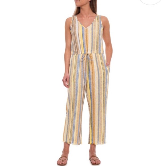 NWT DREW Multi-Striped Sleeveless Jumpsuit - Picture 7 of 8